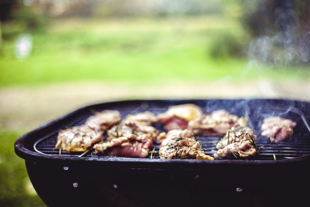 smoking ribs